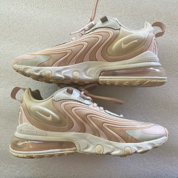 Nike Air Max 270 React ENG Photo White Dust Rose Pink Sz 7.5 CK2595-001 - Picture 1 of 8